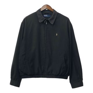 ポロラルフローレン(POLO RALPH LAUREN)の90年代 Polo by Ralph Lauren ポロ ラルフローレン フルジップ スイングトップ ブラック (メンズ L) 中古 古着 Q3826(その他)