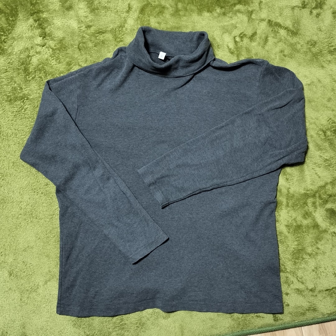 UNIQLO(ユニクロ)の【71】XL-UNIQLO-ハイネックロンT メンズのトップス(Tシャツ/カットソー(七分/長袖))の商品写真
