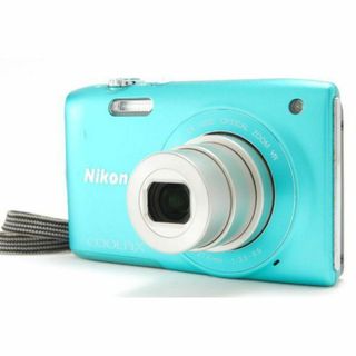 ニコン(Nikon)のスマホ転送OK！ ニコン Nikon COOLPIX S3300 ミントグリーン(コンパクトデジタルカメラ)