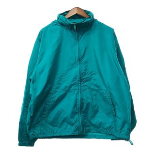 エディーバウアー(Eddie Bauer)の90年代 Eddie Bauer エディーバウアー ウィンドブレーカー ジャケット 白タグ ブルー (メンズ XL) 中古 古着 Q3933(その他)