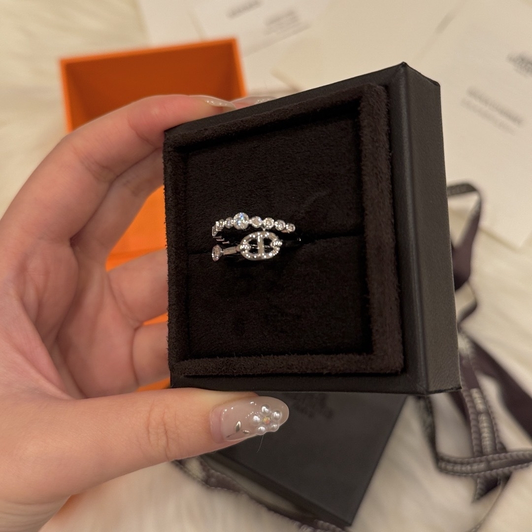 HERMES - 【新品未使用】エルメス リング 《シェーヌ・ダンクル HERMES - 【新品未使用】エルメス リング 《シェーヌ・ダンクル