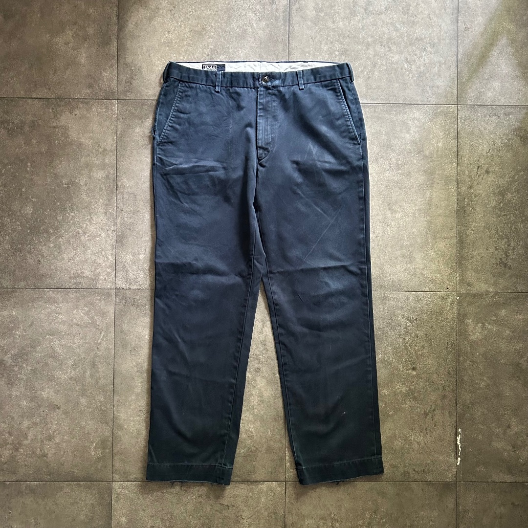 Ralph Lauren - 90s ラルフローレン ポロチノ ネイビー 35w