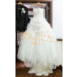 ヴェラウォン(Vera Wang)のヴェラウォン　ヘイリー　カットお直しなしのレア♡US2(ウェディングドレス)