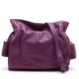 ロエベ(LOEWE)のロエベ  レザー  パープル レディース ショルダーバッグ(ショルダーバッグ)