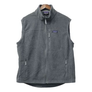 パタゴニア(patagonia)のpatagonia パタゴニア SYNCHILLA シンチラ フリースベスト アウトドア キャンプ ライトグレー (メンズ XL) 中古 古着 Q3965(その他)