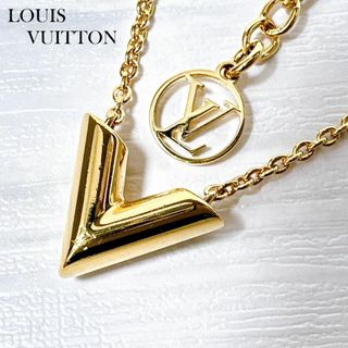 ルイヴィトン(LOUIS VUITTON)のLOUIS VUITTON ネックレス エッセンシャルＶ M61083 ゴールド(ネックレス)