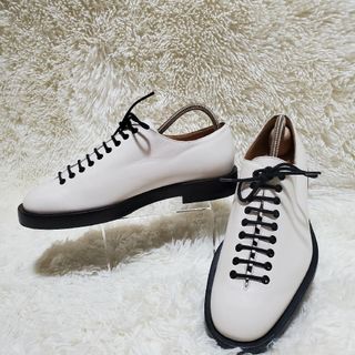 【美品】JIL SANDER  レザー　ローファー 　ローカットブーツ　白　23