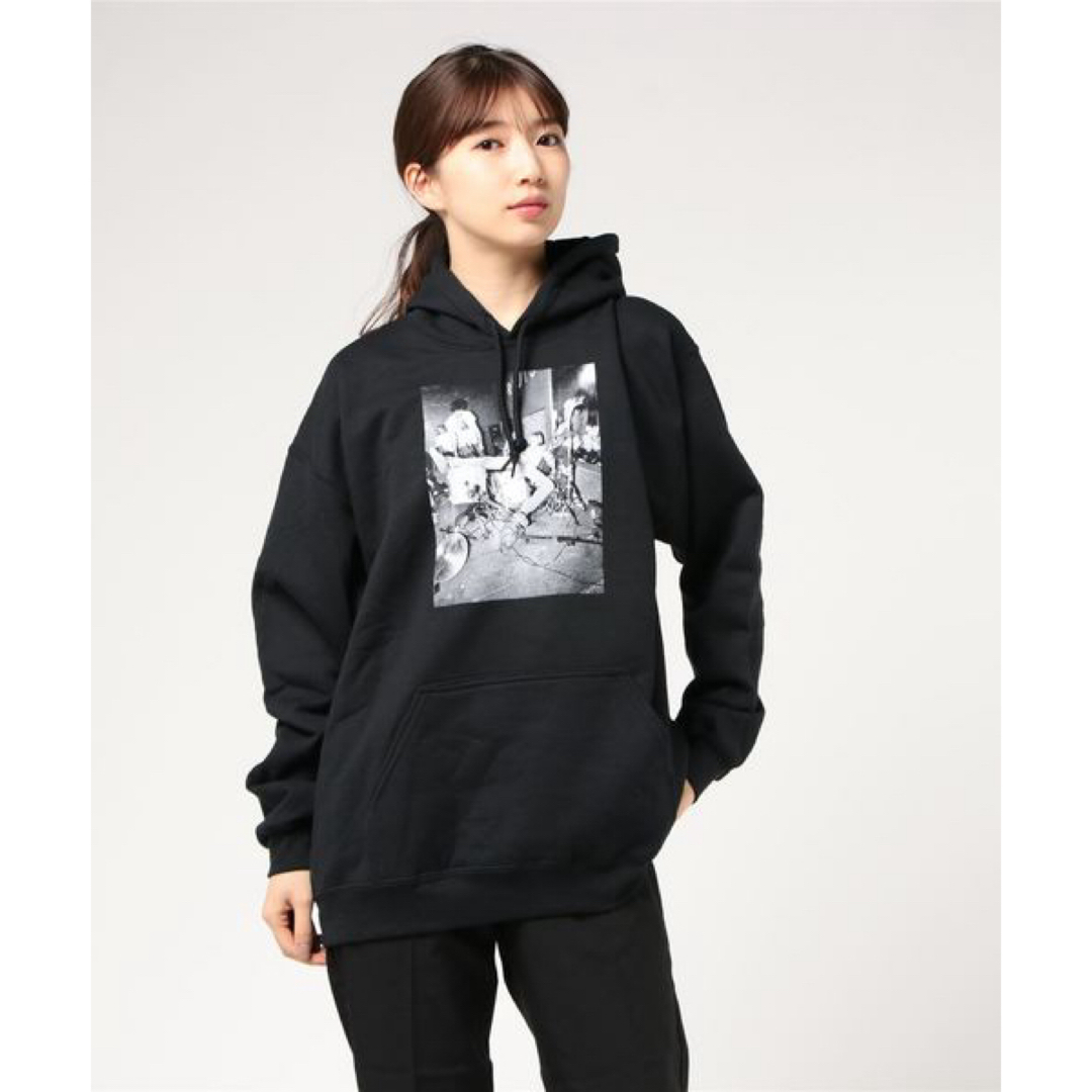 X-girl(エックスガール)のX-girl charlesPeterson photo swet hoodie レディースのトップス(パーカー)の商品写真