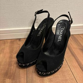 シャネル(CHANEL)のシャネル　バックストラップ サンダル(サンダル)