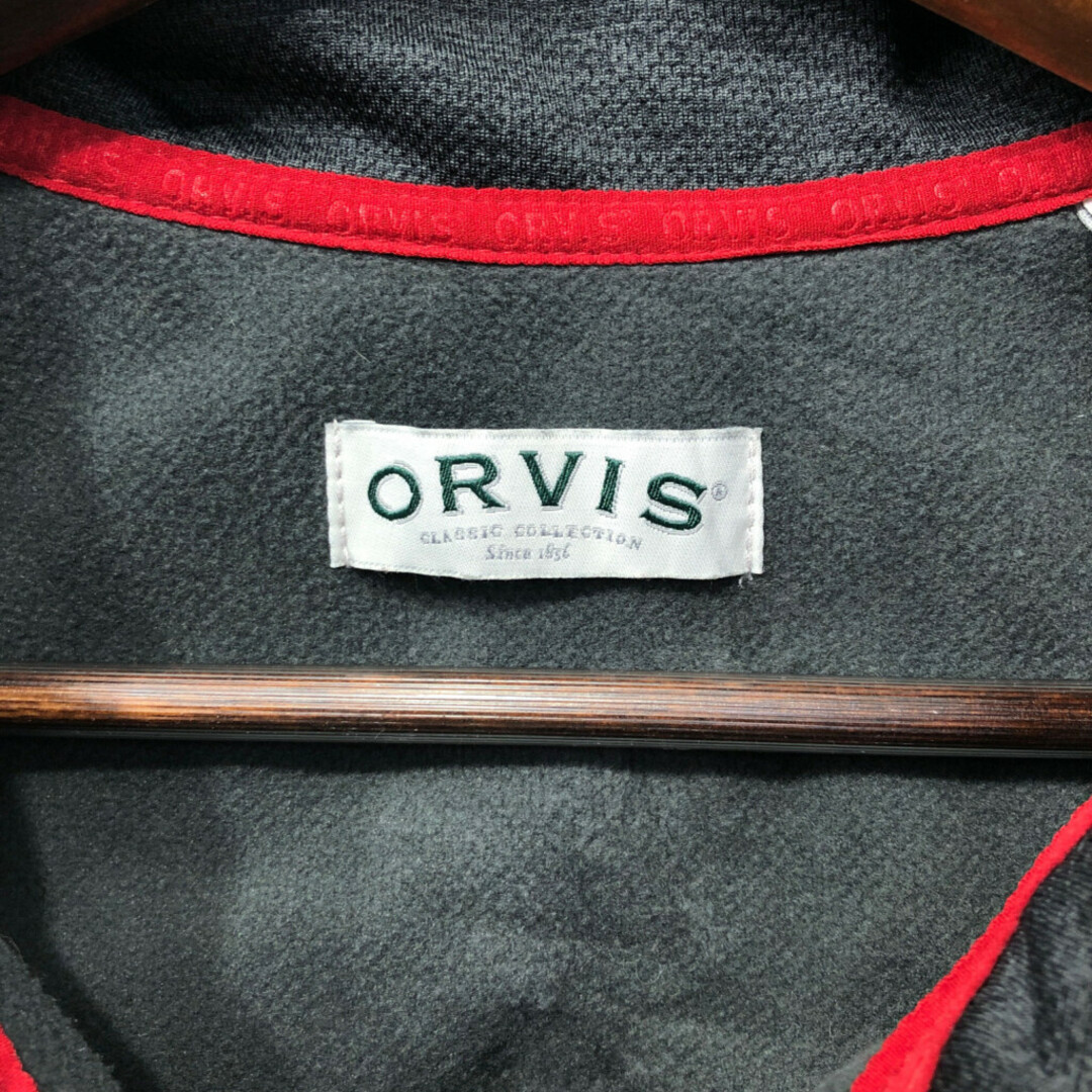 ORVIS オービス ソフトシェルジャケット アウトドア 大きいサイズ グレー (メンズ 2XL) 中古 古着 Q3995 メンズのジャケット/アウター(その他)の商品写真