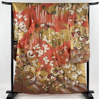 振袖 身丈159cm 裄丈66.5cm 正絹 名品 【中古】