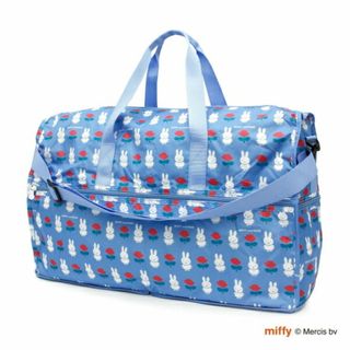 ミッフィー(miffy)のミッフィー miffy 折りたたみボストンバッグ ミッフィーアンドローズ ブルー Lサイズ バッグ(ボストンバッグ)