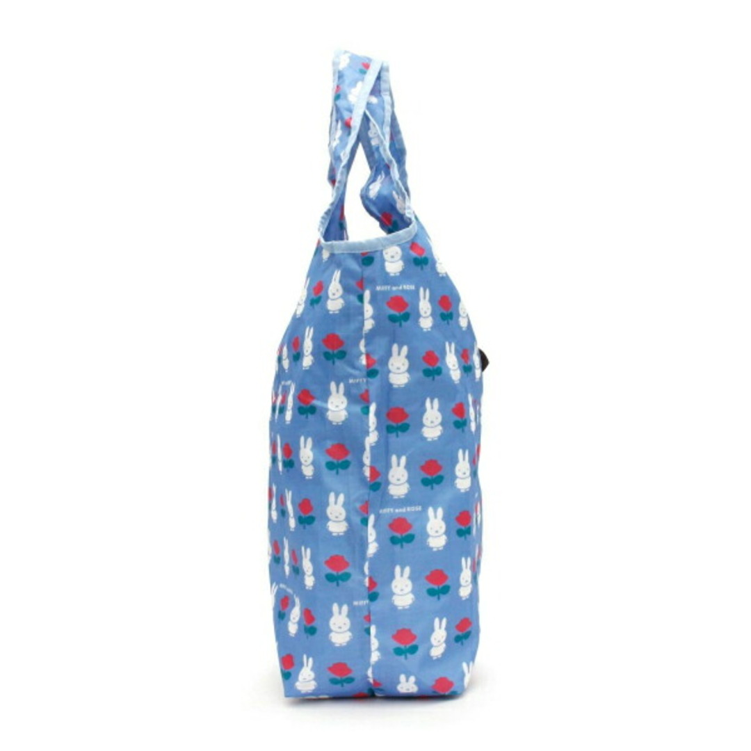 miffy(ミッフィー)のミッフィー miffy 保冷＆保温エコバッグM ミッフィーアンドローズ ブルー バッグ レディースのバッグ(ショルダーバッグ)の商品写真
