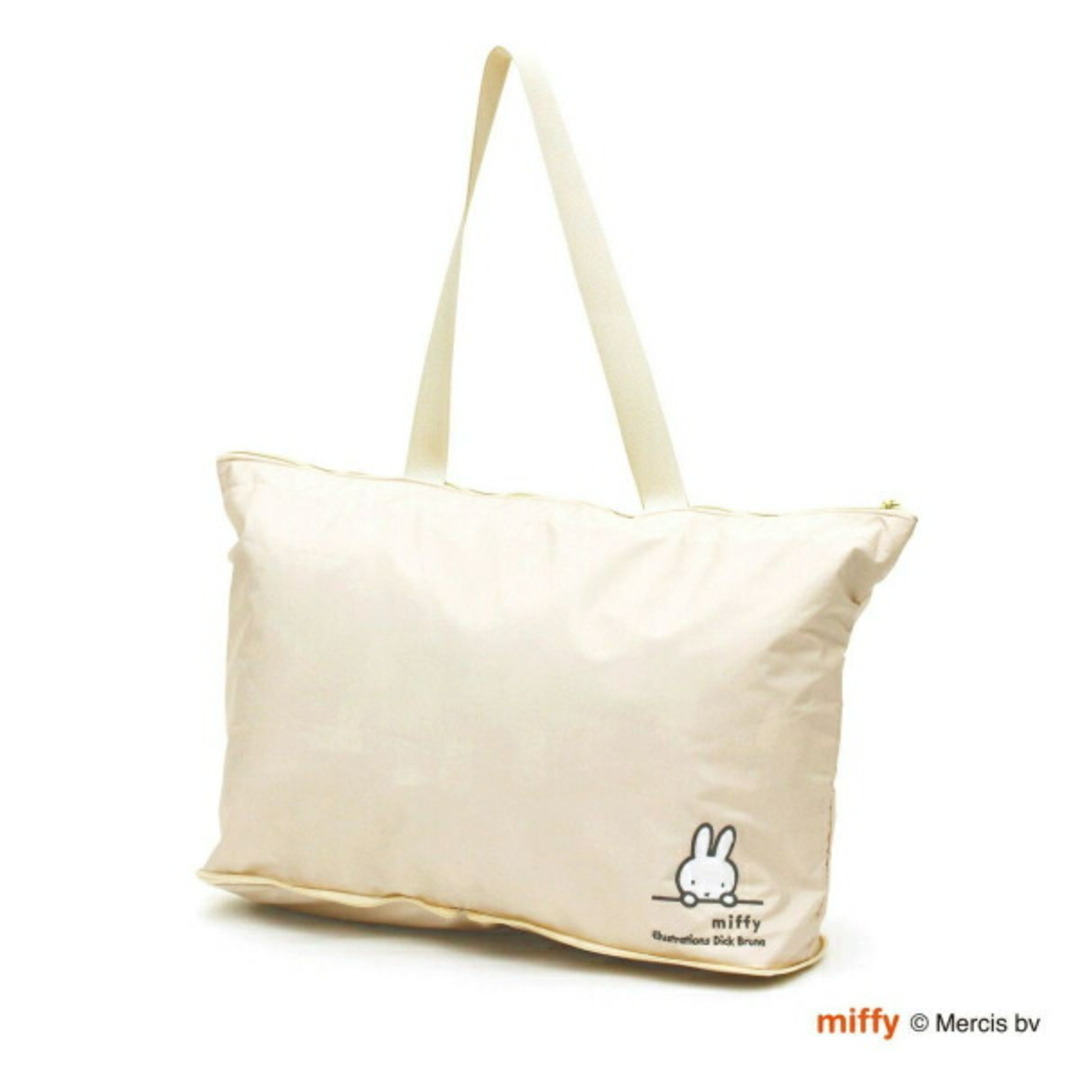 miffy(ミッフィー)のミッフィー miffy 折りたたみトートバッグ アイボリーフェイス バッグ レディースのバッグ(トートバッグ)の商品写真