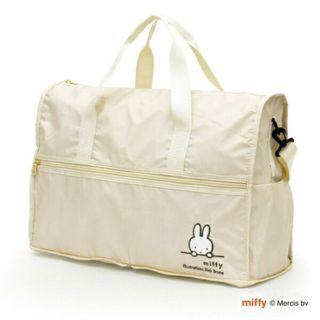 ミッフィー(miffy)のミッフィー miffy 折りたたみボストンバッグ アイボリーフェイス Mサイズ バッグ(ボストンバッグ)