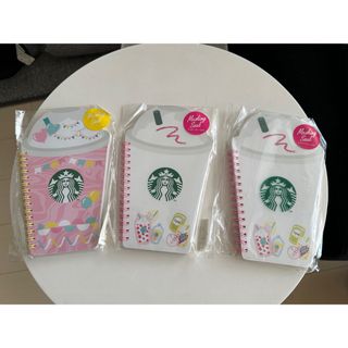 スターバックス(Starbucks)の◆スターバックス　STARBUCKS  フラペチーノリングノート3冊◆(ノート/メモ帳/ふせん)