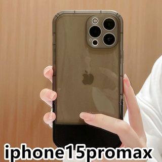 iphone15promaxケース カーバースタンド付き ブラック 661(iPhoneケース)