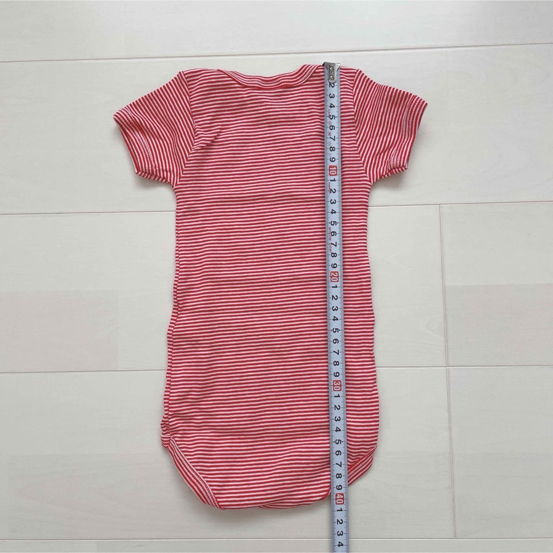 PETIT BATEAU(プチバトー)のプチバトー　半袖ボディ3枚組　12m キッズ/ベビー/マタニティのベビー服(~85cm)(ロンパース)の商品写真