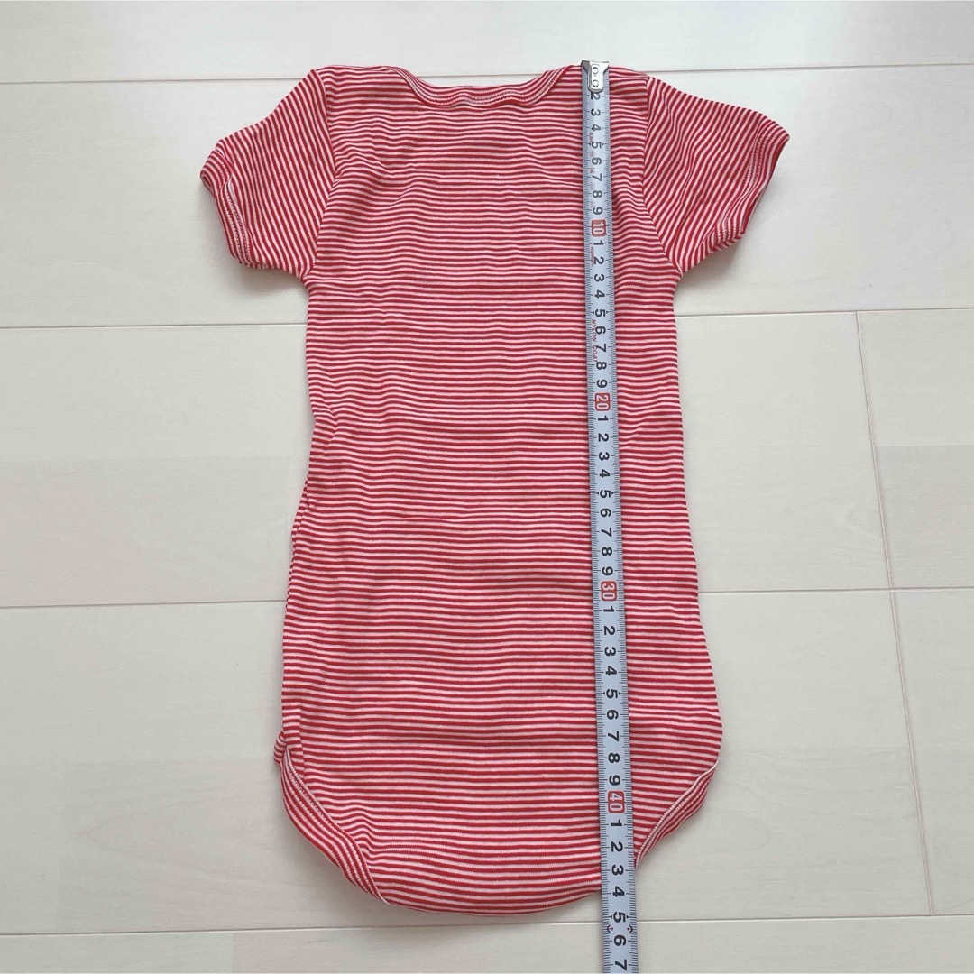 PETIT BATEAU(プチバトー)のプチバトー　半袖ボディ3枚組　24m キッズ/ベビー/マタニティのベビー服(~85cm)(ロンパース)の商品写真