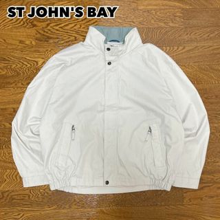 ジェーシーペニー(J.C.PENNEY)のST JOHN'S BAY 比翼ハイネックブルゾン オフホワイト USA古着(その他)