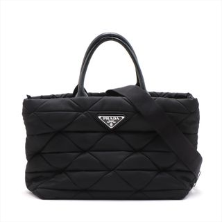 プラダ(PRADA)のプラダ  ナイロン×レザー  ブラック ユニセックス トートバッグ(トートバッグ)