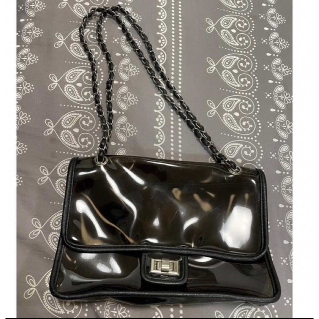 ハニーズ　シースルー　黒　ショルダーバッグ レディースのバッグ(ショルダーバッグ)の商品写真