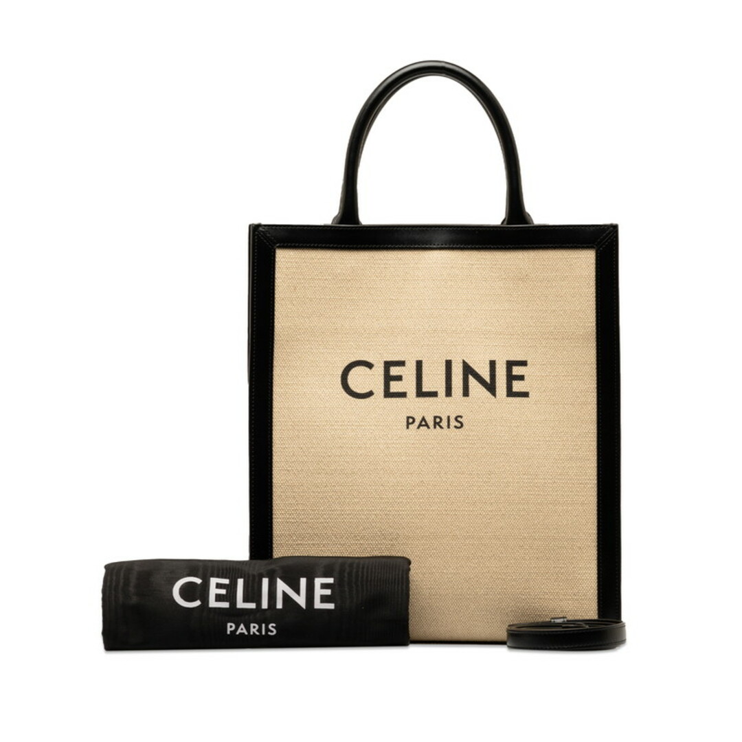 celine(セリーヌ)の美品 セリーヌ バーティカルカバ ミディアム ショルダーバッグ ハンドバッグ 2WAY キャンバス レディース CELINE 【228-46624】 レディースのバッグ(ショルダーバッグ)の商品写真