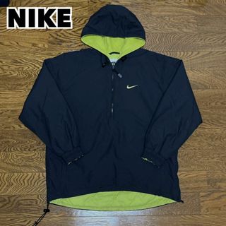 ナイキ(NIKE)の90s NIKE ナイキ ナイロン中綿アノラックパーカー プルオーバージャケット(ナイロンジャケット)