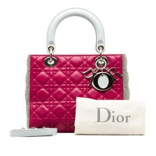 ディオール カナージュ レディディオール トリコロール ハンドバッグ ショルダーバッグ 2WAY レザー レディース Dior 【230-46746】