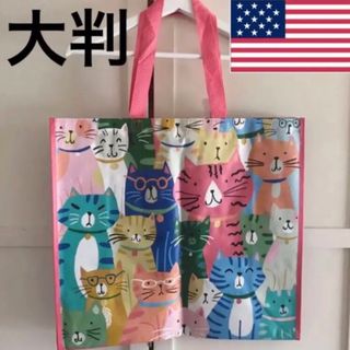 レア 新品 from USA 猫柄 エコバッグ トートバッグ 人気 猫 cat(エコバッグ)