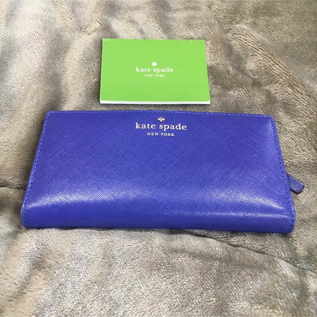 kate spade new york(ケイトスペードニューヨーク)のケイトスペード　お財布　青 レディースのファッション小物(財布)の商品写真