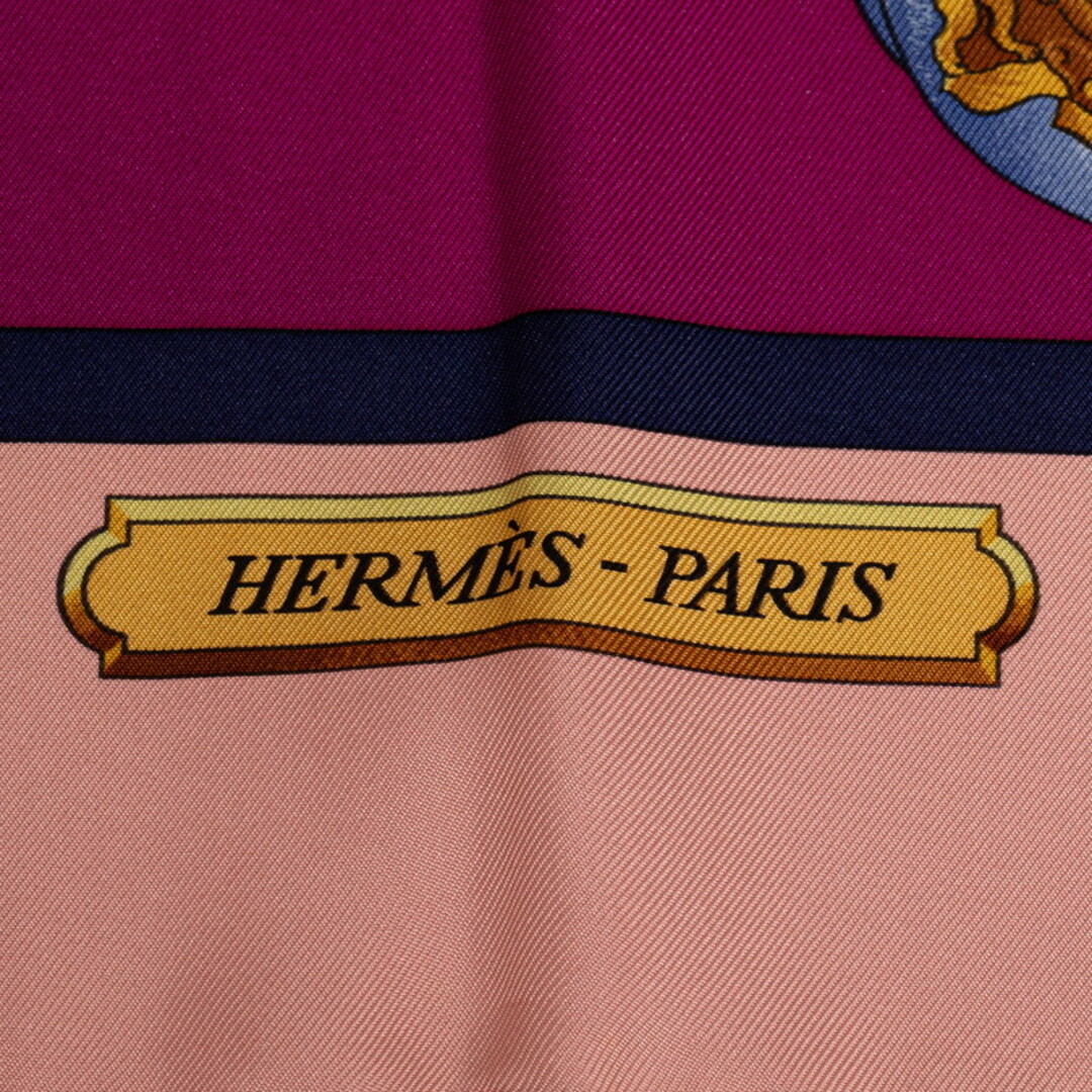 Hermes(エルメス)の美品 エルメス カレ90 HARNAIS DE COUR 宮廷の馬具 スカーフ シルク レディース HERMES 【1-0146814】 レディースのファッション小物(バンダナ/スカーフ)の商品写真