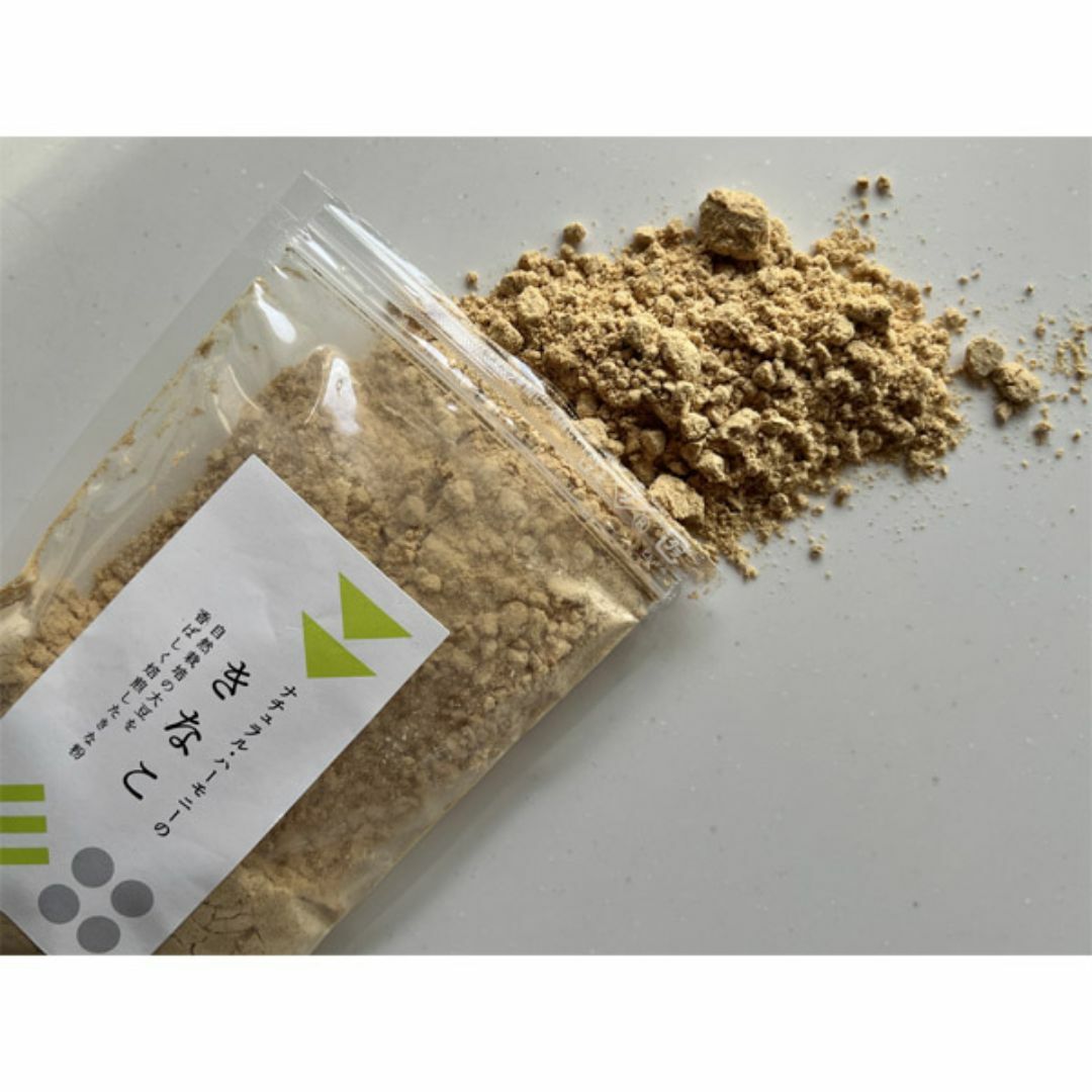 自然栽培 きな粉(100g)★無肥料・無農薬★無添加★ふんわりなめらかな舌触り♪ 食品/飲料/酒の食品(米/穀物)の商品写真