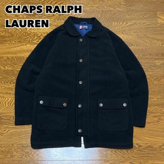 POLO RALPH LAUREN - 90s CHAPS RALPH LAUREN フリースジャケット ブラック L