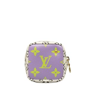 LOUIS VUITTON - ルイ ヴィトン モノグラム ジャイアント ポルトモネ キューブ コスメポーチ バッグチャーム M67669 PVC レディース LOUIS VUITTON 【1-0147316】