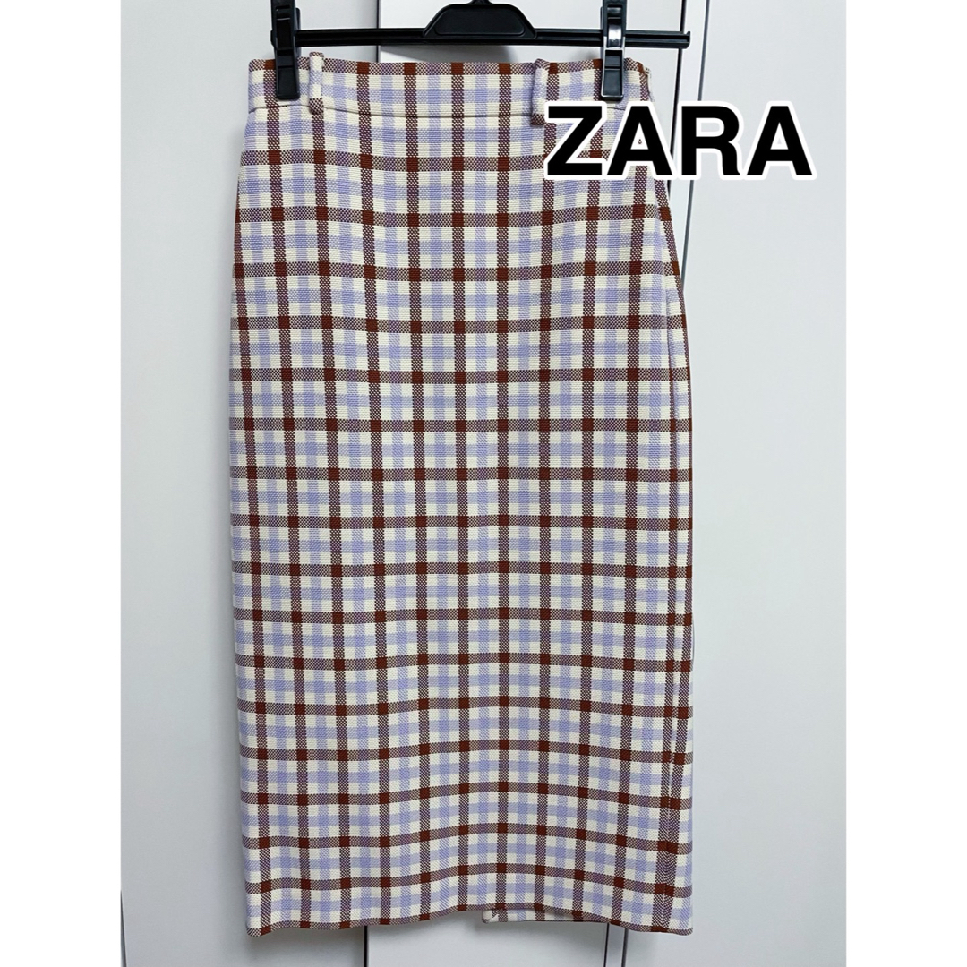 ZARA(ザラ)のZARA チェックスカート レディースのスカート(ひざ丈スカート)の商品写真