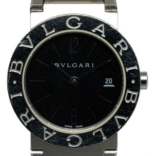 ブルガリ(BVLGARI)のブルガリ ブルガリブルガリ 腕時計 BB26SS クオーツ ブラック文字盤 ステンレススチール レディース BVLGARI 【214-47477】(腕時計)