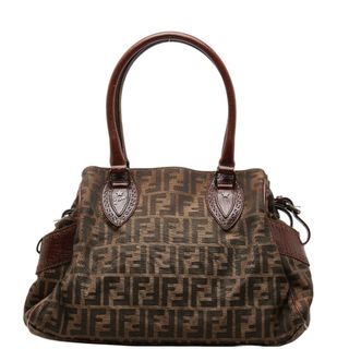 フェンディ(FENDI)のフェンディ ズッカ エトニコ ハンドバッグ 8BN162 キャンバス レディース FENDI 【214-47510】(ハンドバッグ)