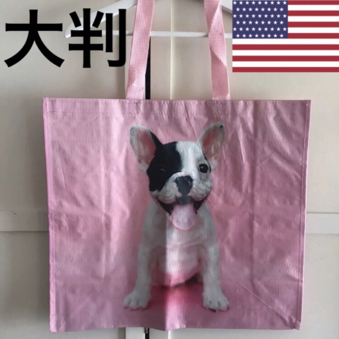 レア 新品 from USA エコバッグ トートバッグ 人気 犬柄 dog レディースのバッグ(エコバッグ)の商品写真