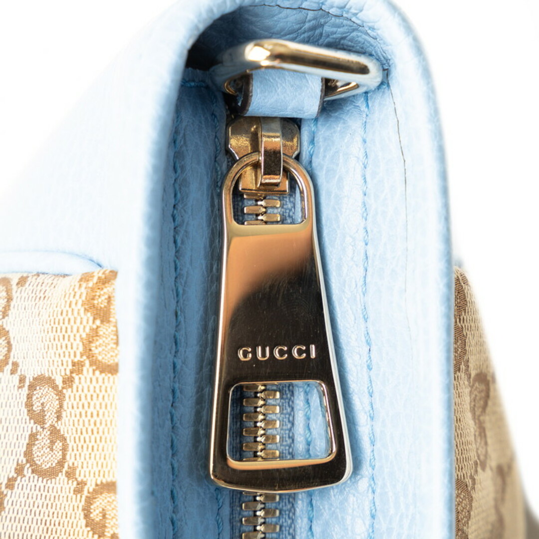 Gucci(グッチ)の美品 グッチ GGキャンバス ハンドバッグ ショルダーバッグ 2WAY 449241 レザー レディース GUCCI 【222-47566】 レディースのバッグ(ハンドバッグ)の商品写真