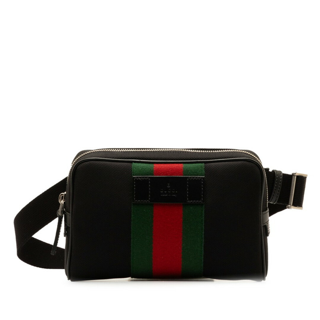 Gucci(グッチ)の美品 グッチ KWTKN シェリーライン ウエストポーチ ボディバッグ 630919 キャンバス レディース GUCCI 【222-47600】 レディースのバッグ(ボディバッグ/ウエストポーチ)の商品写真