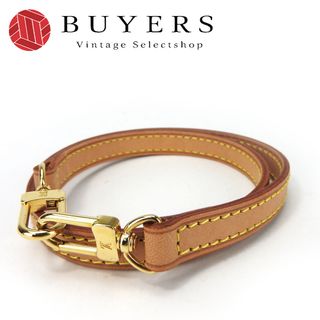 ルイヴィトン(LOUIS VUITTON)の【中古】 ルイ・ヴィトン ショルダーストラップ ヌメ革 ベージュ ゴールド金具 ショート ハンドストラップ レディース 女性 LOUIS VUITTON(その他)