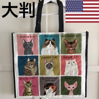 レア 新品 from USA エコバッグ トートバッグ 人気 猫 ネコ(エコバッグ)