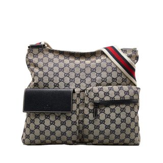 グッチ(Gucci)のグッチ GGキャンバス シェリーライン 斜め掛け ショルダーバッグ 169937 キャンバス レディース GUCCI 【1-0148390】(ショルダーバッグ)