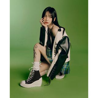 CONVERSE - コンバース 韓国限定 カリナ着用モデル 23.5cm 黒