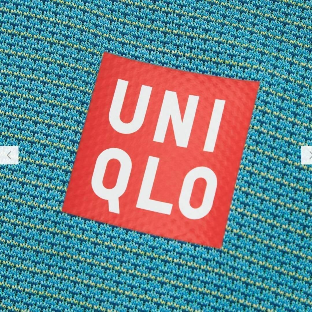 UNIQLO(ユニクロ)のユニクロ NKドライEXクルーネックT（半袖） 21FRA  Mサイズ BLUE スポーツ/アウトドアのテニス(ウェア)の商品写真