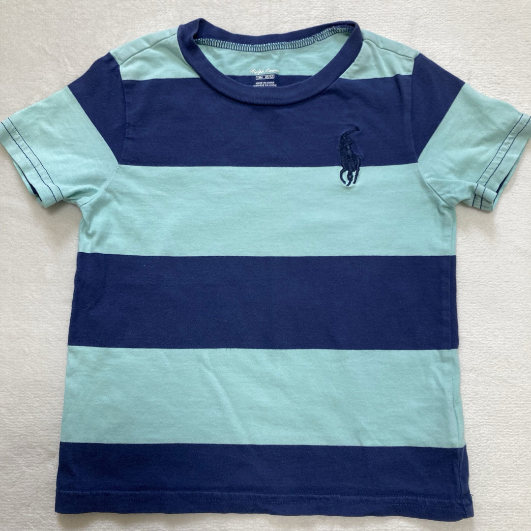 POLO RALPH LAUREN(ポロラルフローレン)のポロラルフローレン Tシャツ　パンツ　ベルト　セット　ビッグポニー　ボーダー　 キッズ/ベビー/マタニティのベビー服(~85cm)(Ｔシャツ)の商品写真