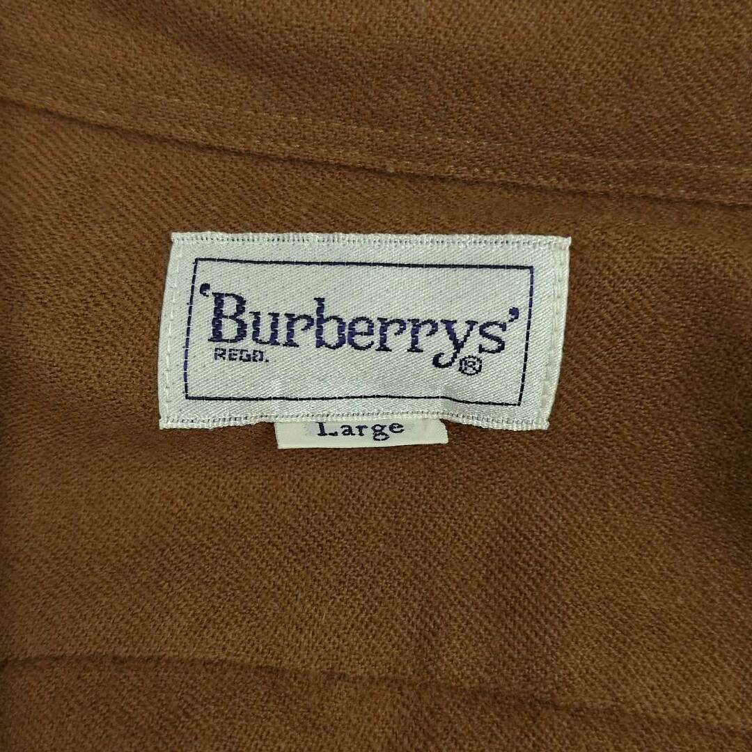 バーバリーズ 長袖 シャツ ウール BURBERRYS L ブラウン BBW81-164 メンズ トップス メンズのトップス(その他)の商品写真