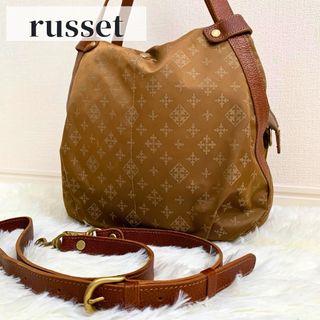 Russet - 【美品】 ラシット 2way ショルダーバッグ 総柄 マルチポケット