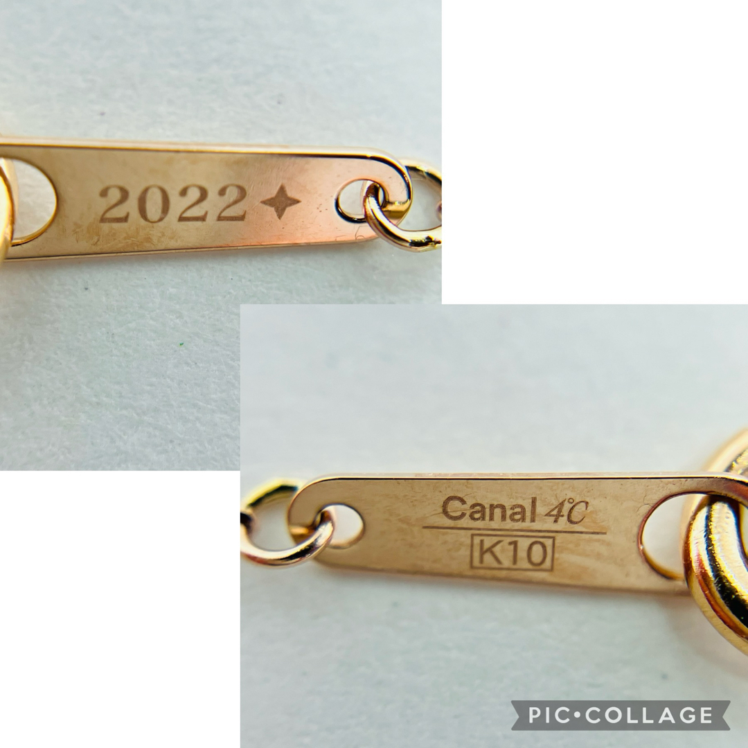 canal４℃(カナルヨンドシー)のCanal4℃ カナル4℃ K10PG ホワイトオパール 馬蹄 ネックレス レディースのアクセサリー(ネックレス)の商品写真